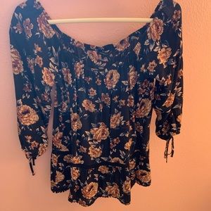 Long sleeve floral blouse from American Eagle